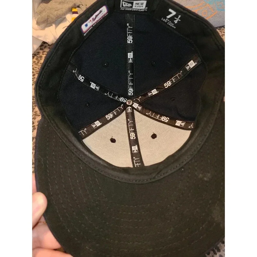 New Era 59Fifty Snapback Hat Men's 7 3/8 Boston Red Sox Authentic Performance